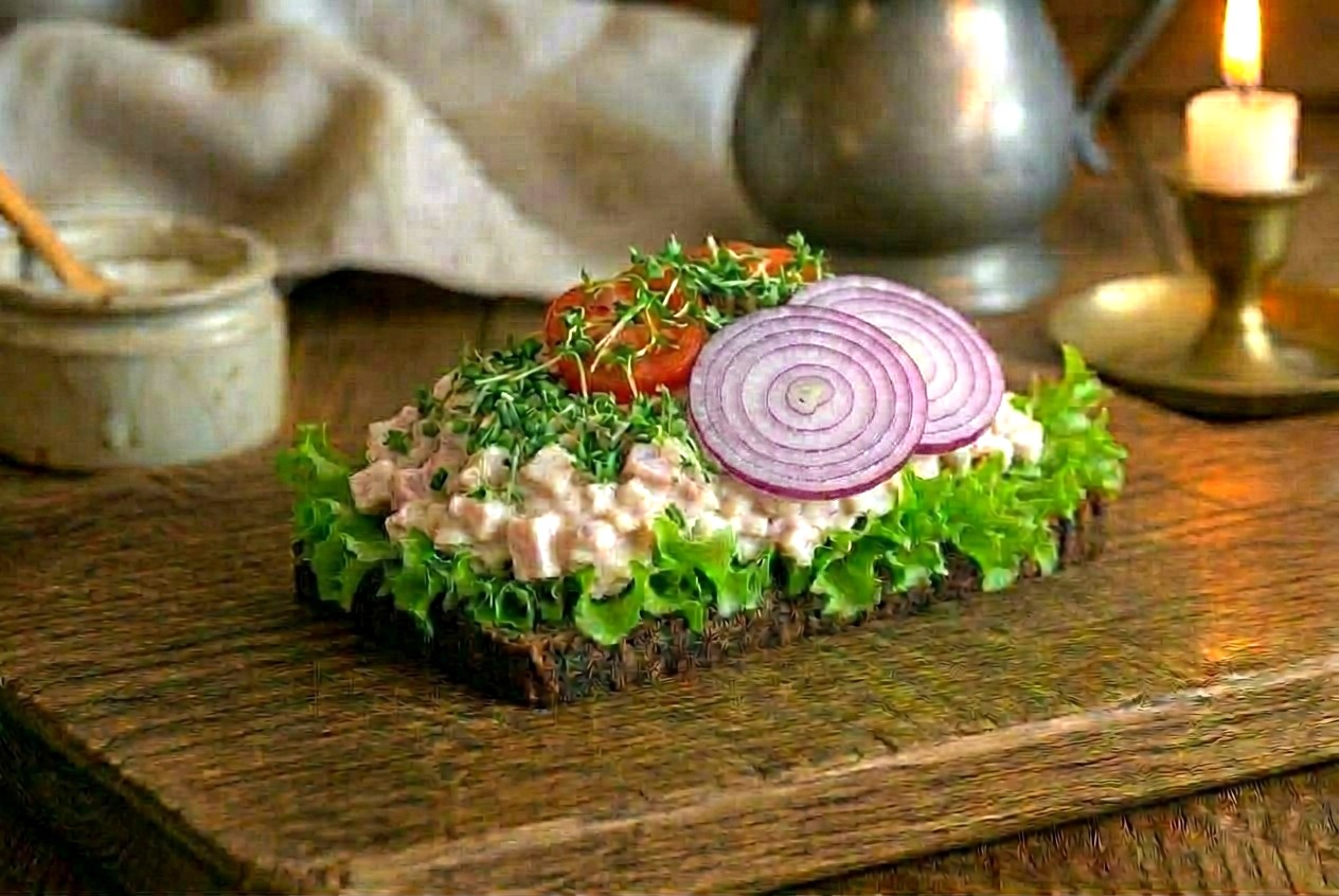 Smørrebrød – Skinkesalat