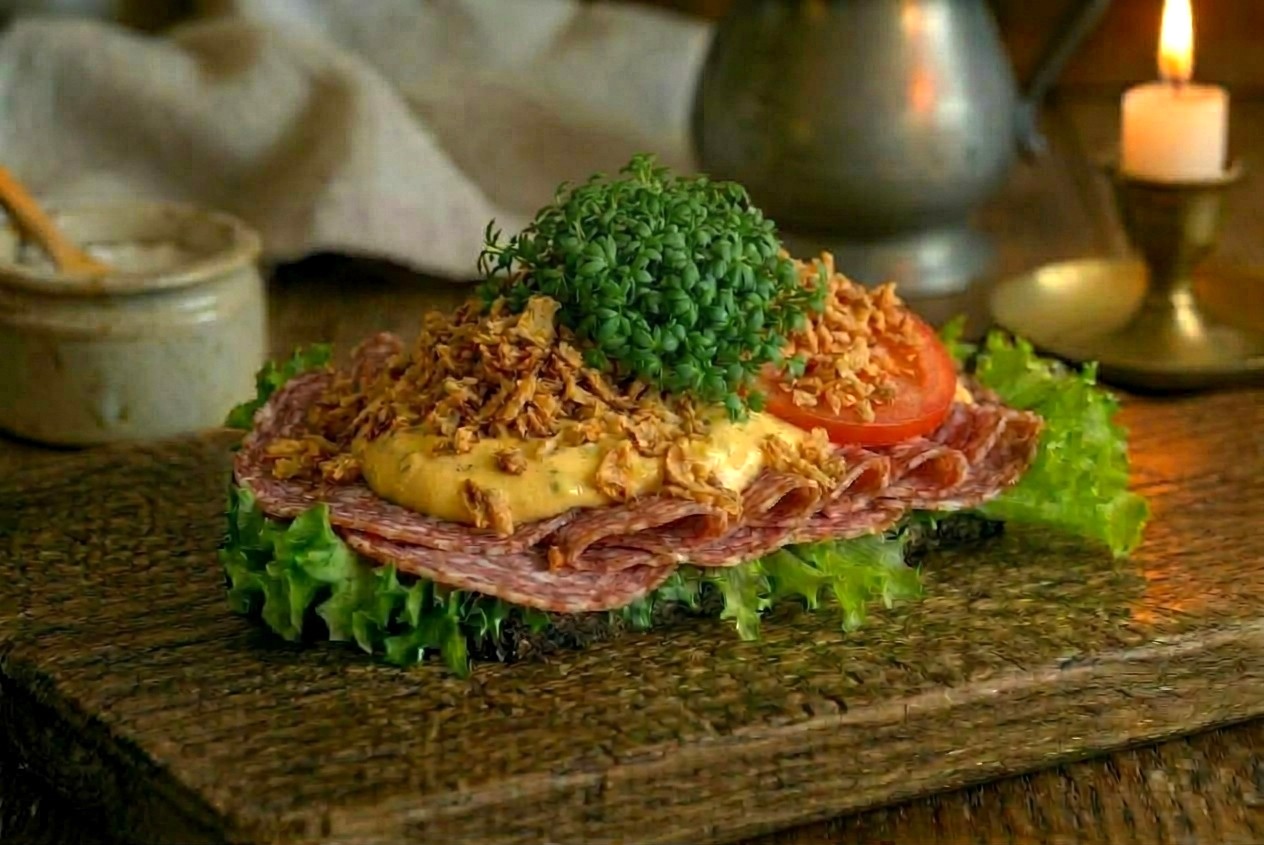 Smørrebrød – Spegepølse